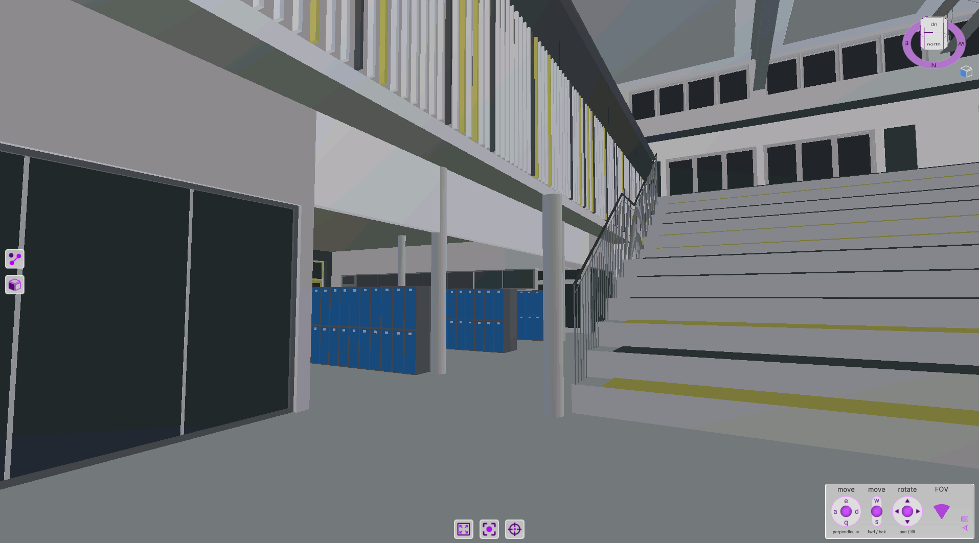 High School BIM model - interior view